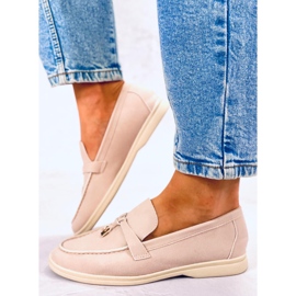 BM Mocasines Mujer Eunice Beige 3