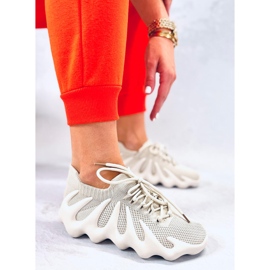 BM Zapatillas estilo calcetín Eaton Beige 1