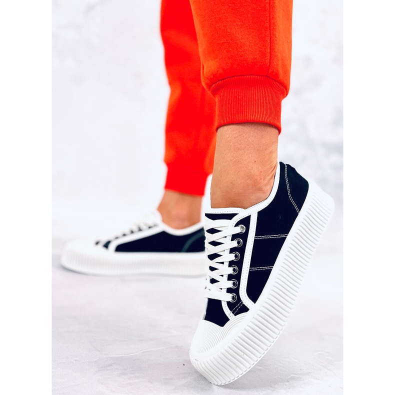 BM Zapatillas de mujer en la plataforma Dors Black negro 1