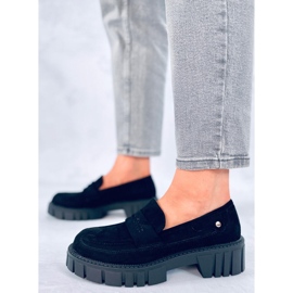 BM Mocasines con plataforma de Chandra Black negro 2