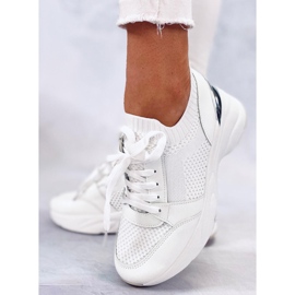 BM zapatillas Davis White con cuña blanco 5