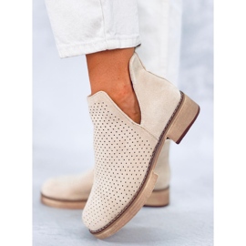 BM Botines primavera calados Neve Beige 1