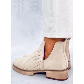 BM Botines primavera calados Neve Beige 2