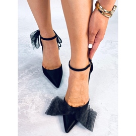 BM Alfileres con lazos de tul Sheena Black negro 6
