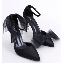 BM Alfileres con lazos de tul Sheena Black negro 1
