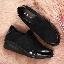 Zapatos negros con cuña de mujer de Sergio Leone 6