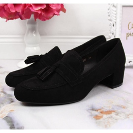 Zapatos brogue de mujer en ante negro de Sergio Leone 2