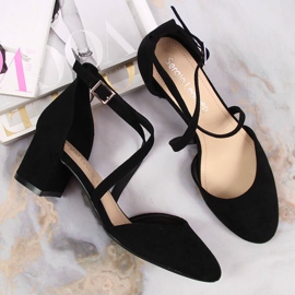 Sandalias de mujer Sergio Leone de tiras en negro 4