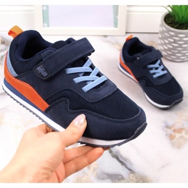 Deportivas infantiles con velcro azul marino Befado granada 2