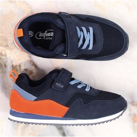 Deportivas infantiles con velcro azul marino Befado granada 4