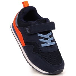 Deportivas infantiles con velcro azul marino Befado granada 1