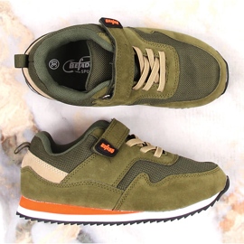 Deportivas infantiles con velcro Befado verde oliva aceituna 4