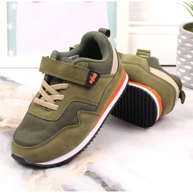 Deportivas infantiles con velcro Befado verde oliva aceituna 5