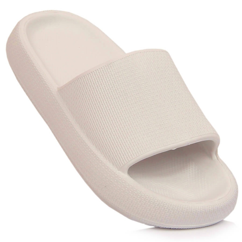 Pantuflas de mujer con plataforma blancas Vinceza 48801 blanco 1
