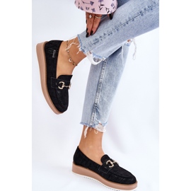 PM1 Mocasines De Mujer En La Plataforma Negro Danny 2