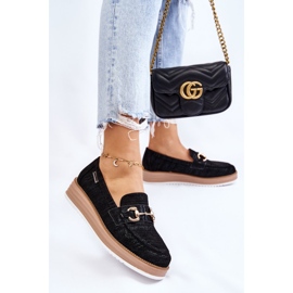 PM1 Mocasines De Mujer En La Plataforma Negro Danny 5