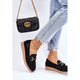 PM1 Mocasines De Mujer En La Plataforma Negro Danny 4
