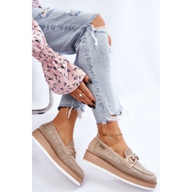 PM1 Mocasines Mujer Plataforma Beige Danny 8