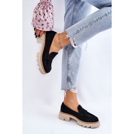 PM1 Mocasines Mujer Tacón Plano Zapatos Negro Fletcher 6