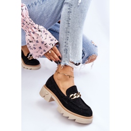 PM1 Mocasines Mujer Mocasines Con Cadena Negro Luella 8
