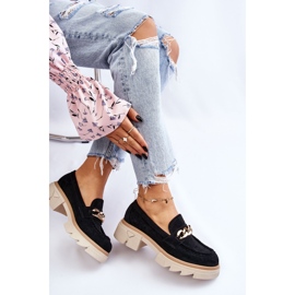 PM1 Mocasines Mujer Mocasines Con Cadena Negro Luella 9