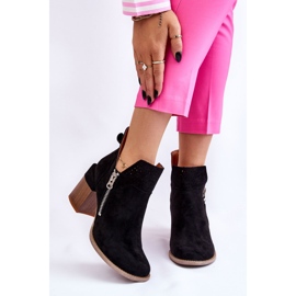 PM1 Botas De Gamuza Con Tacones Gruesos Black Camden negro 3