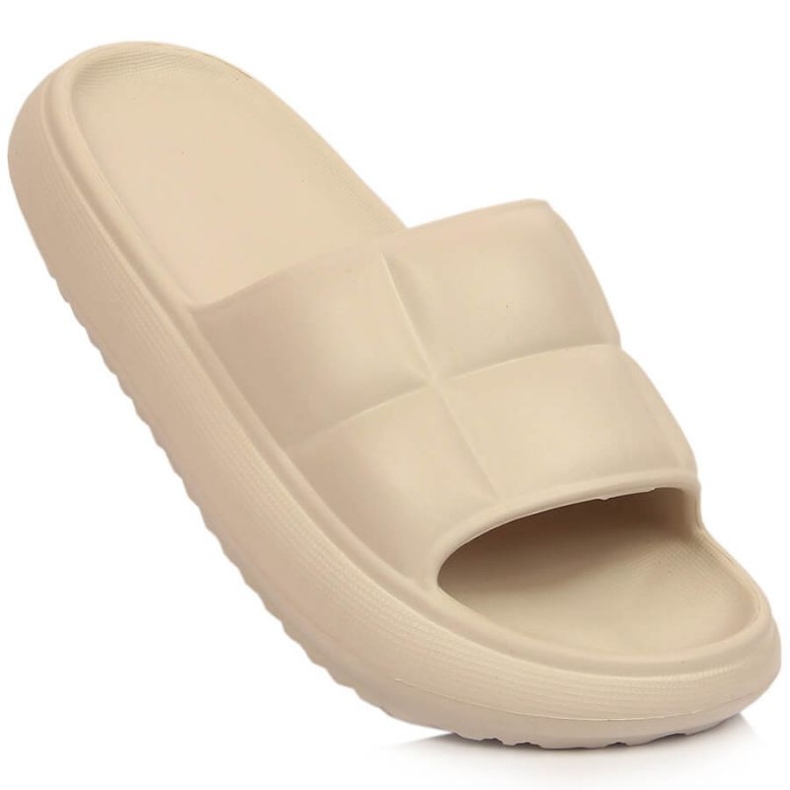 Pantuflas Plataforma Acolchada Vinceza W JAN172B beige 1