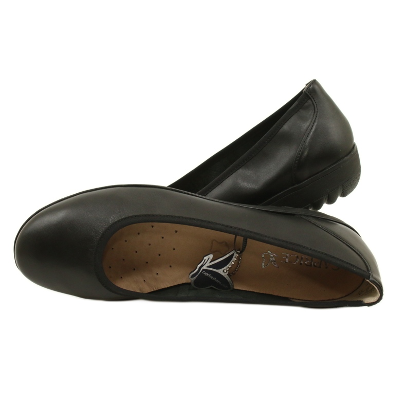 Bailarinas Caprice 9-22161-20 022, ancho ajustable negro 5