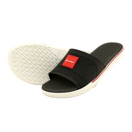 Zapatillas para hombres Rider Spin Slide AD 11795 AG359 Negro/Rojo 3