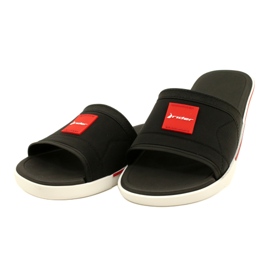 Zapatillas para hombres Rider Spin Slide AD 11795 AG359 Negro/Rojo 2