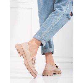 Zapatos lacados beige de Shelovet 3