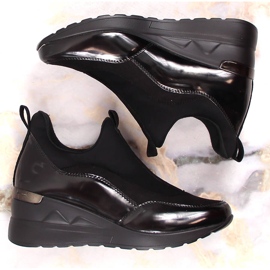 News Zapatos mujer cuña negros Vinceza 4000 2