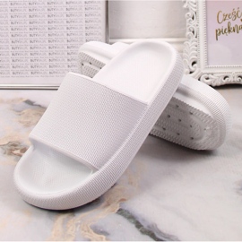Pantuflas de mujer con plataforma blancas Vinceza 48801 blanco 5