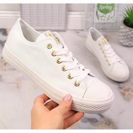 Deportivas bajas NEWS mujer blancas blanco 2
