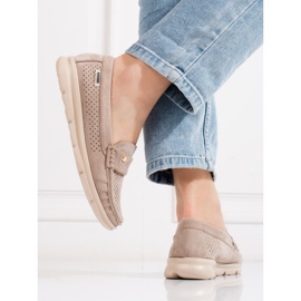 Goodin Mocasines mujer Shelovet beige claro 3
