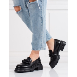 Goodin Mocasines de mujer Shelovet con cadena negra negro 2 Goodin Mocasines de mujer Shelovet con cadena negra negro 2