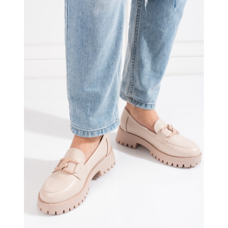 Goodin Zapatos plataforma mujer Shelovet beige 2