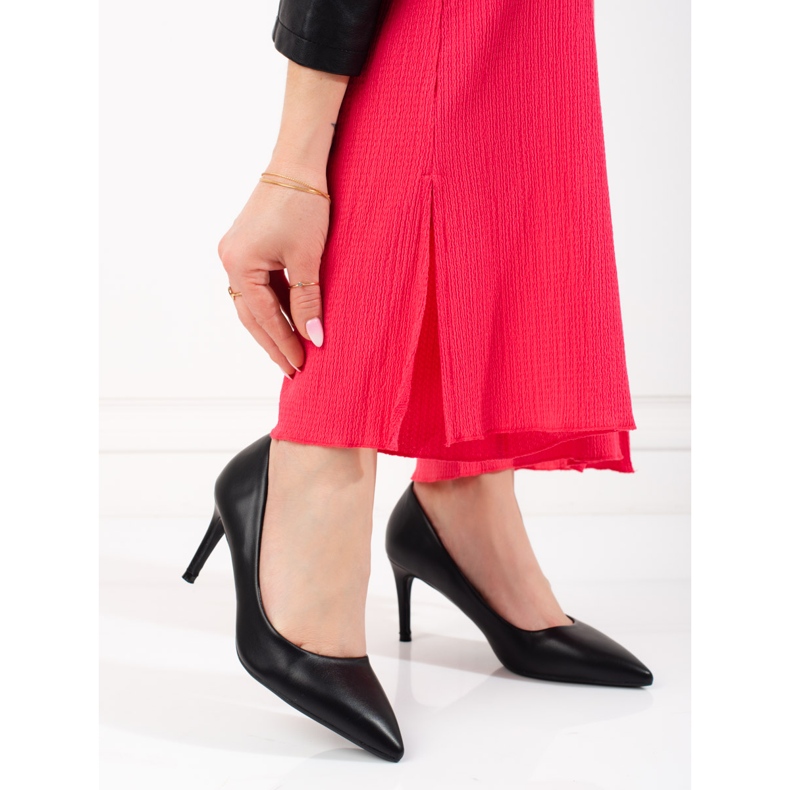 Shelovet zapatos de tacón mujer clásicos negros 1