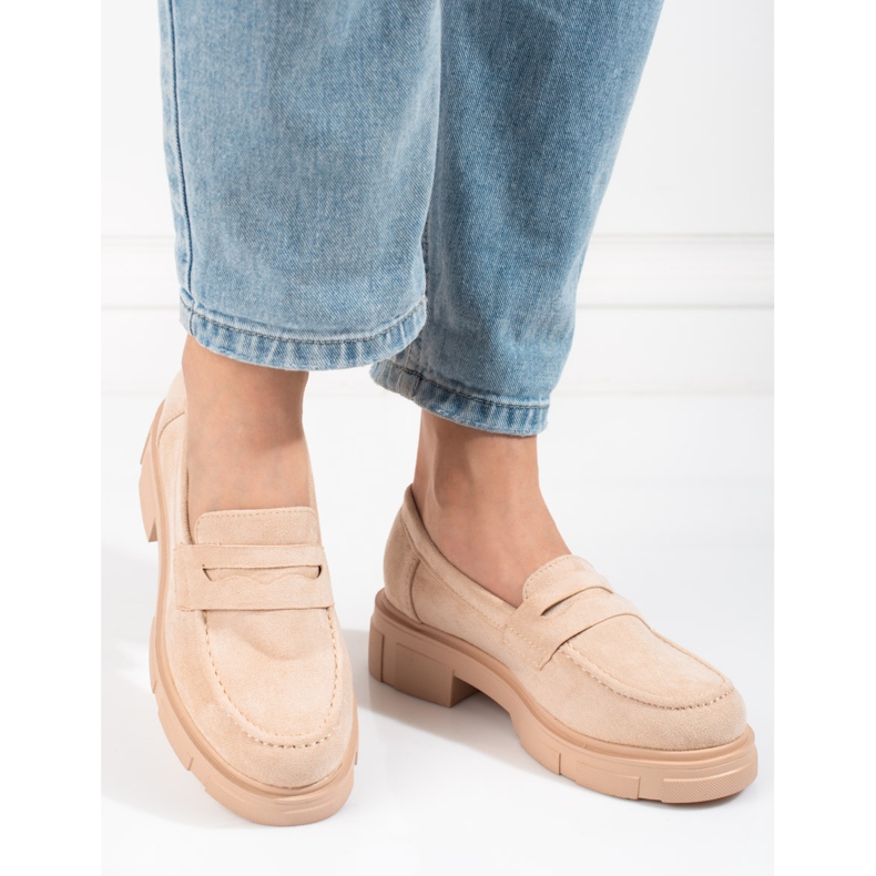 Zapatos mujer Shelovet ante beige 1