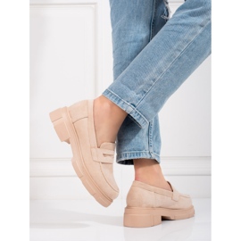 Zapatos mujer Shelovet ante beige 2