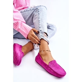 PE1 Mocasines Mujer Ante Morado Morreno violeta rosado 11