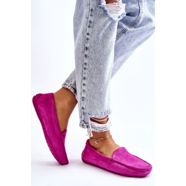 PE1 Mocasines Mujer Ante Morado Morreno violeta rosado 5