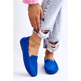 Mocasines Mujer Ante Azul Morreno 2 Mocasines Mujer Ante Azul Morreno 2