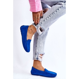 Mocasines Mujer Ante Azul Morreno 5