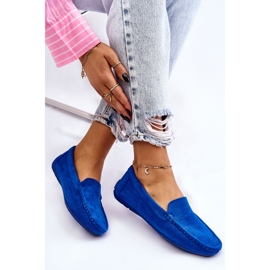 Mocasines Mujer Ante Azul Morreno 9