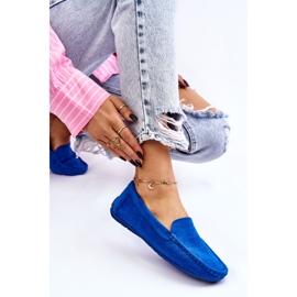 Mocasines Mujer Ante Azul Morreno 6