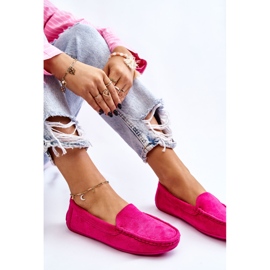 Mocasines Mujer Ante Fucsia Morreno rosado 9