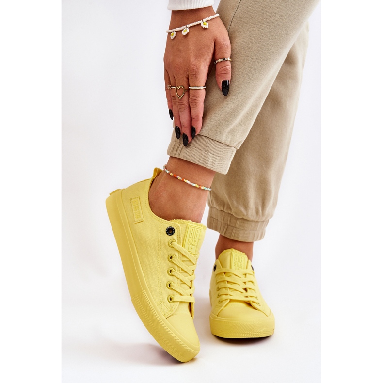 Zapatillas Clásicas Bajas Mujer Big Star LL274026 Amarillo 2