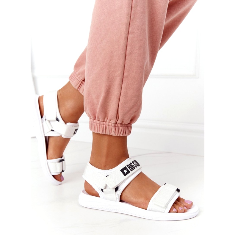 Sandalias deportivas de mujer Big Star HH274A026 Blanco 2