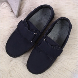 Mocasines niño con velcro azul marino Kornecki 6804 2